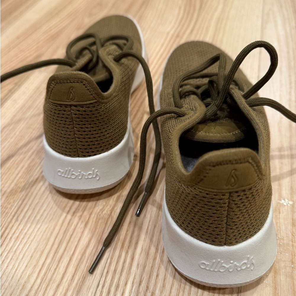 Allbirds Women’s tree runner Shoes in Brown/green and White